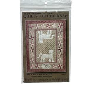 Vintage Charming Cats Quilts for Children Instruction Pattern 2005 City Stitcher